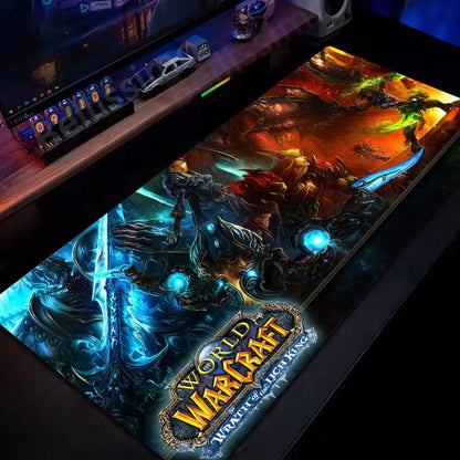Natural Horde Alliance Mouse Pad Rubber Large Computer Desk Keyboard Mat HD World Of Warcraft Gaming Mousepad Speed Locking Edge