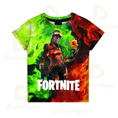 Battle Royale T-shirt Fortnite Victory T Shirt Kids Tops Girls Boys Clothes Harajuku Tees Children 3D 2025 NEW DESIGN
