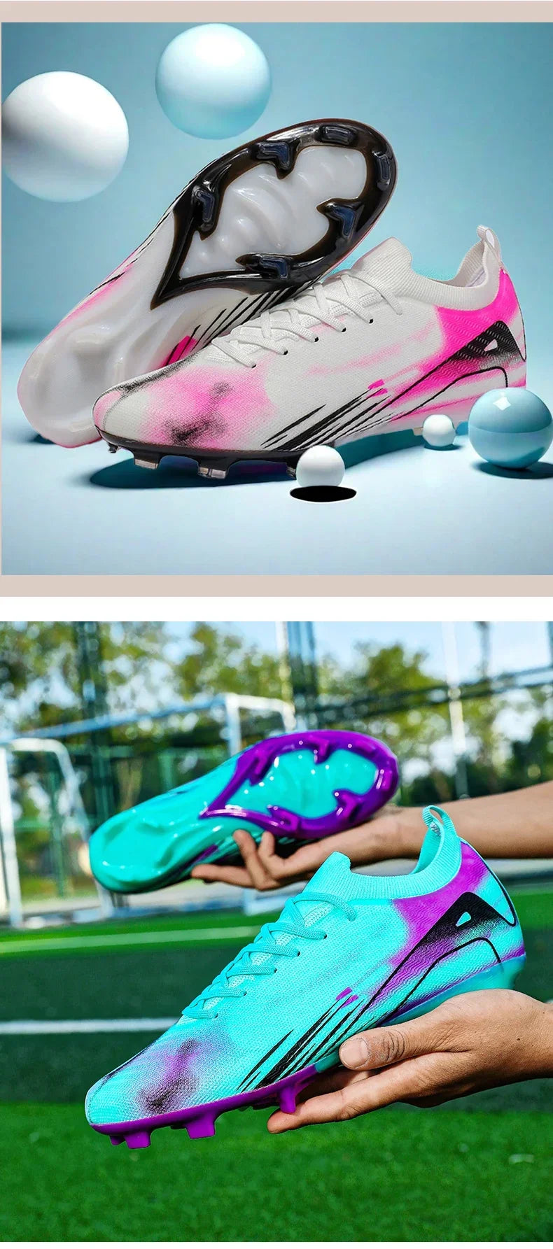 Chaussures de Football antidérapantes pour hommes, baskets d'entraînement FG de qualité supérieure, bottes de Football, crampons, vente en gros, livraison directe, unisexe pour adultes, nouvelle collection