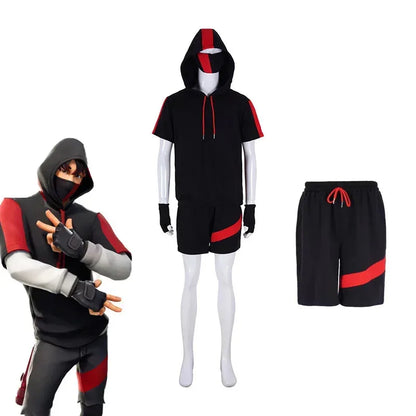 Adults and Kids Fortnite Cosplay IKONI EPIC Outfit Skin Battle Uniform Costume Clothes Uniform Anime Game Cosplay Halloween SRR7IA