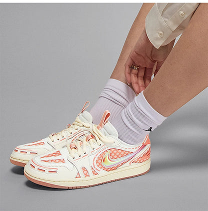 Ténis desportivos casuais almofadados Nike Genuine JORDAN para mulher, estilo clássico e moderno, HQ2186-180