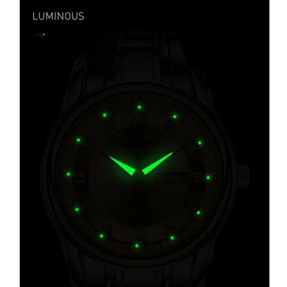 Orologio di lusso da donna, orologio al quarzo, orologio da polso digitale, impermeabile, con calendario e display illuminato; stile alla moda e professionale, adatto anche agli uomini.