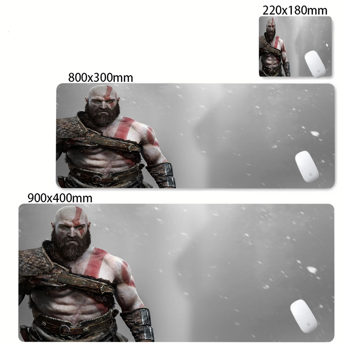 XXL egérpad God of War íróasztali szőnyeg PC-s játék kiegészítők billentyűzet számítógépes egérpad játékosok számára nagy szekrény irodai asztal szőnyeg