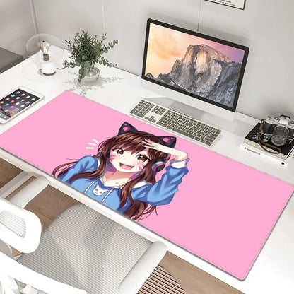 Duża podkładka pod mysz Anime Gaming Girl Overwatch 900x400, gumowa, miękka mata na biurko do laptopa i biura, pod klawiaturę komputerową, nadruk HD, XXL