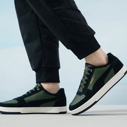 Puma Mid Top Low Top Chaussures de skate avec doublure en peluche antidérapante, confortables et chaudes, baskets décontractées 392334-02