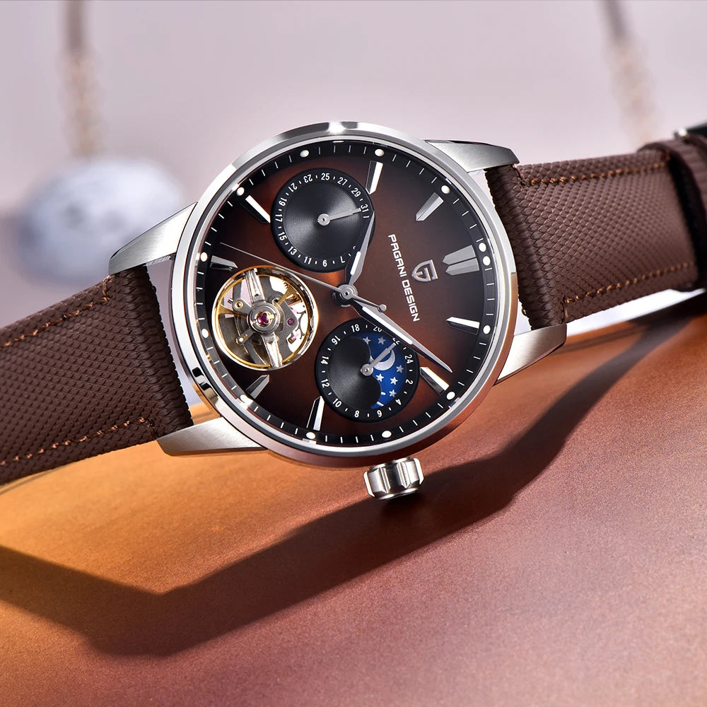 Pagani Design men’s watch, new model, luxury automatic mechanical watch, 41 mm, stainless steel, water-resistant to 10 bar, ‘racer’ style