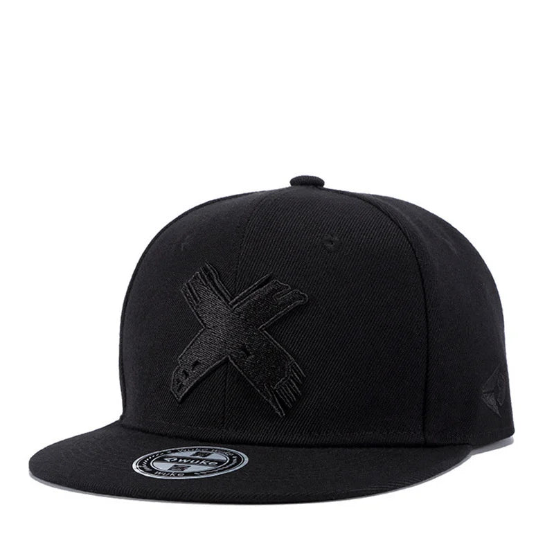 Unisex Simple Letter X Embroidery Hip-hop Hats Spring Autumn Outdoor Adjustable Casual Baseball Caps Sunscreen Hat