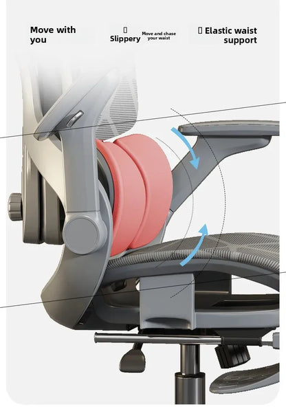 Sedia da ufficio e gaming ergonomica Air Titan Full Mesh per computer, con supporto lombare a tre zone e design ad alta ventilazione per scrivania da studente