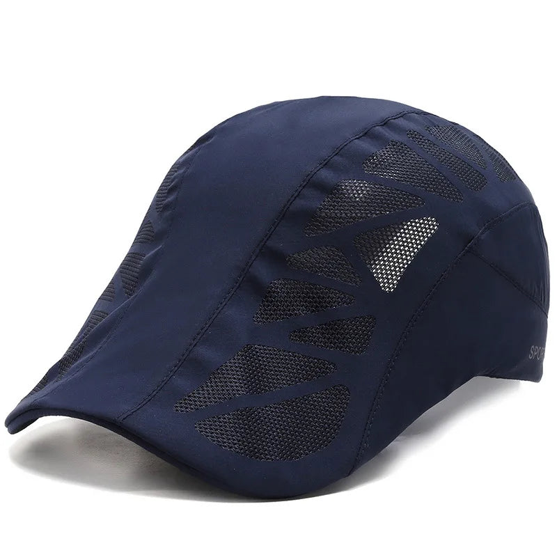Unisex SPORTS Letter Printed Quick-drying Baseball Cap Sunhats Outdoor Summer Breathable Mesh Sunshade Caps Beret Visor Golf Hat