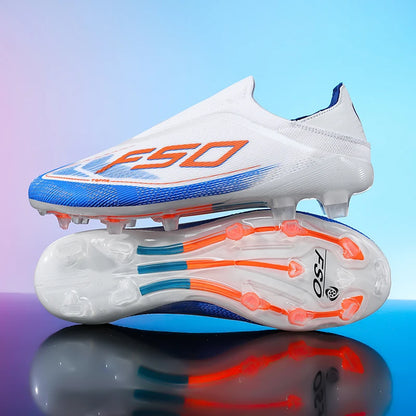 Men's Soccer Cleats Professional Football Boots Society Turf Breathable Mesh Youth Soccer Shoes Anti-Skid Male Sneakers Chuteira
