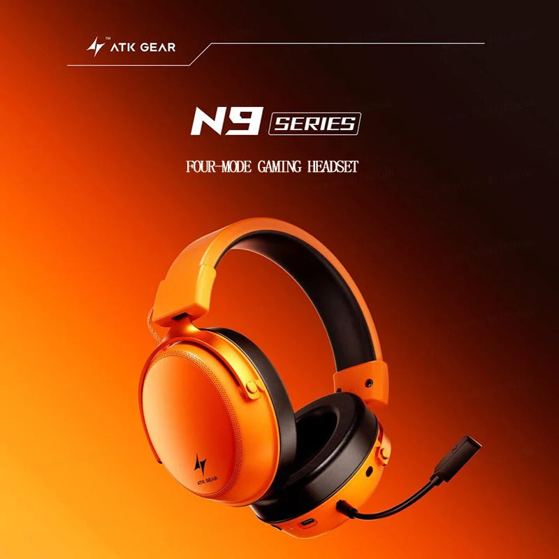 ATK Neptune N9 Casque de jeu supra-auriculaire avec 4 modes longue durée de vie de la batterie, suppression du bruit – Cadeau d'anniversaire pour garçons et filles