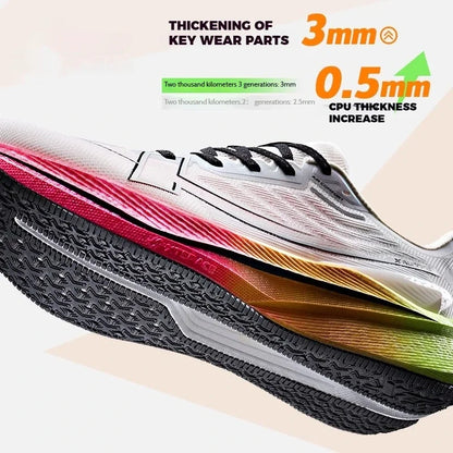 Xtep 2000km 3.0 Running Shoes Soft Universal Sneakers Cushioning Training Jogging Wear-Resistant Lightweight 875119110032