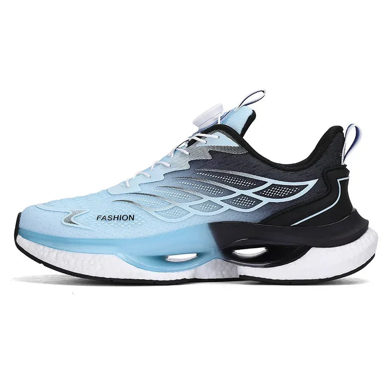 Hommes boucle rotative chaussures de course femmes réfléchissant en plein air Jogging baskets INS gros sport Zapatillas anti-dérapant chaussures unisexes