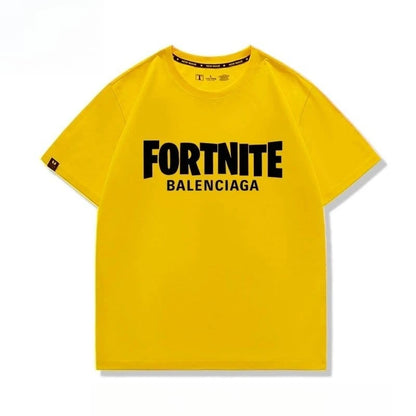 Nowa kreatywna koszulka Fortnite z krótkim rękawem, efektownym nadrukiem cartoon, oddychająca i pochłaniająca pot, dla kobiet i mężczyzn