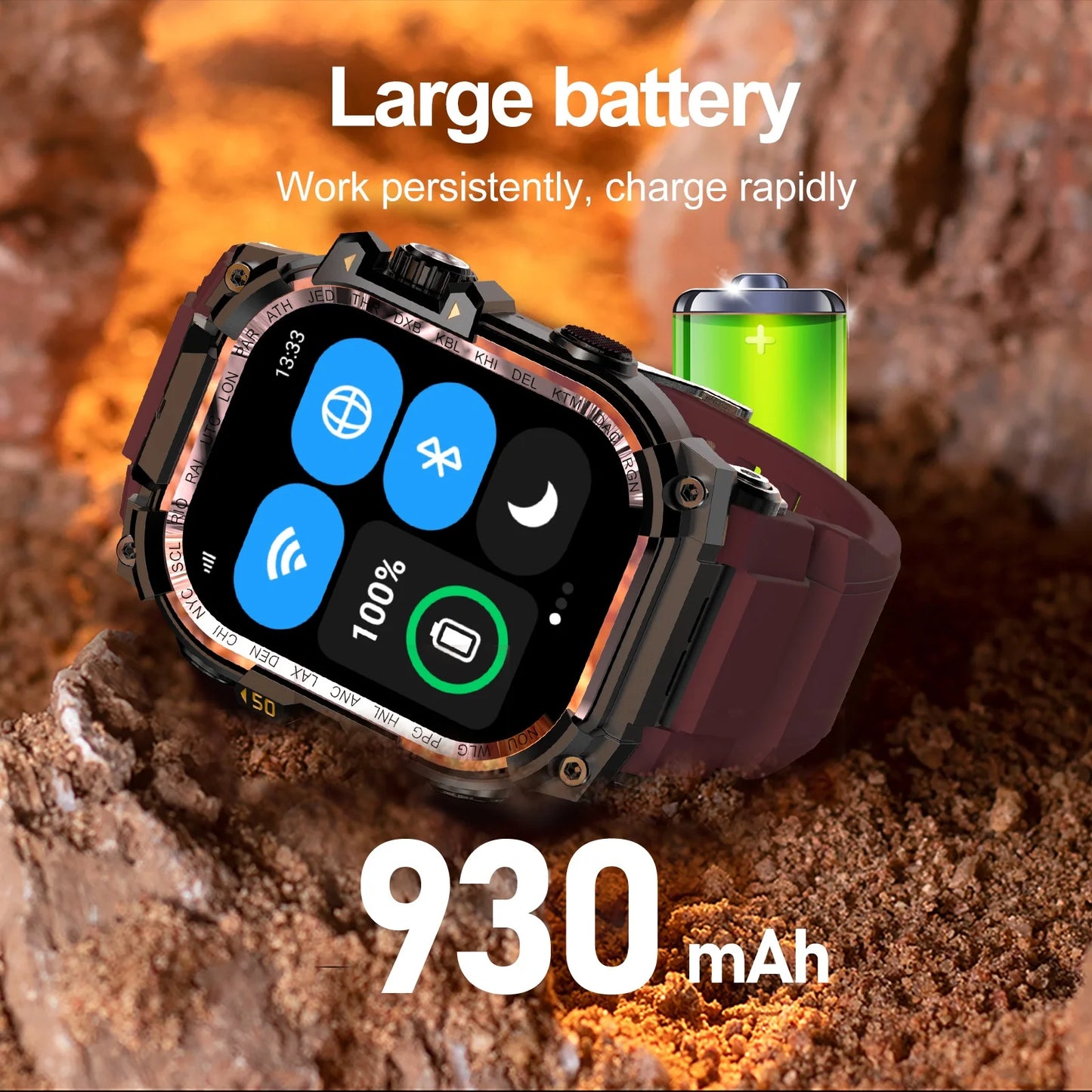 APPLLP 7 MAX Smartwatch 4G SIM Full Network Android OS GPS WiFi 2.06-inch Rotating Camera 32GB RAM 256GB Storage Latest Model