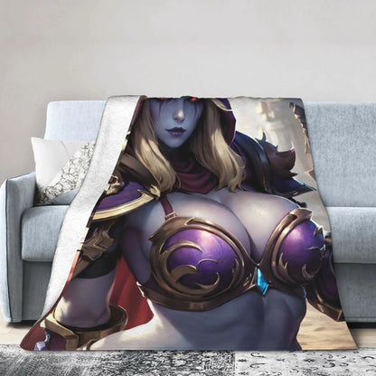 Topla deka Students Travel World of Warcraft Sylvanas Windrunner deka za prekrivanje flanelski prekrivač za uređenje doma prekrivač za krevet