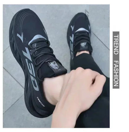 New Summer Men's Breathable Mesh Running Shoes Lightweight Trendy Sports Sneakers for Daily Workout and Outdoor Walking