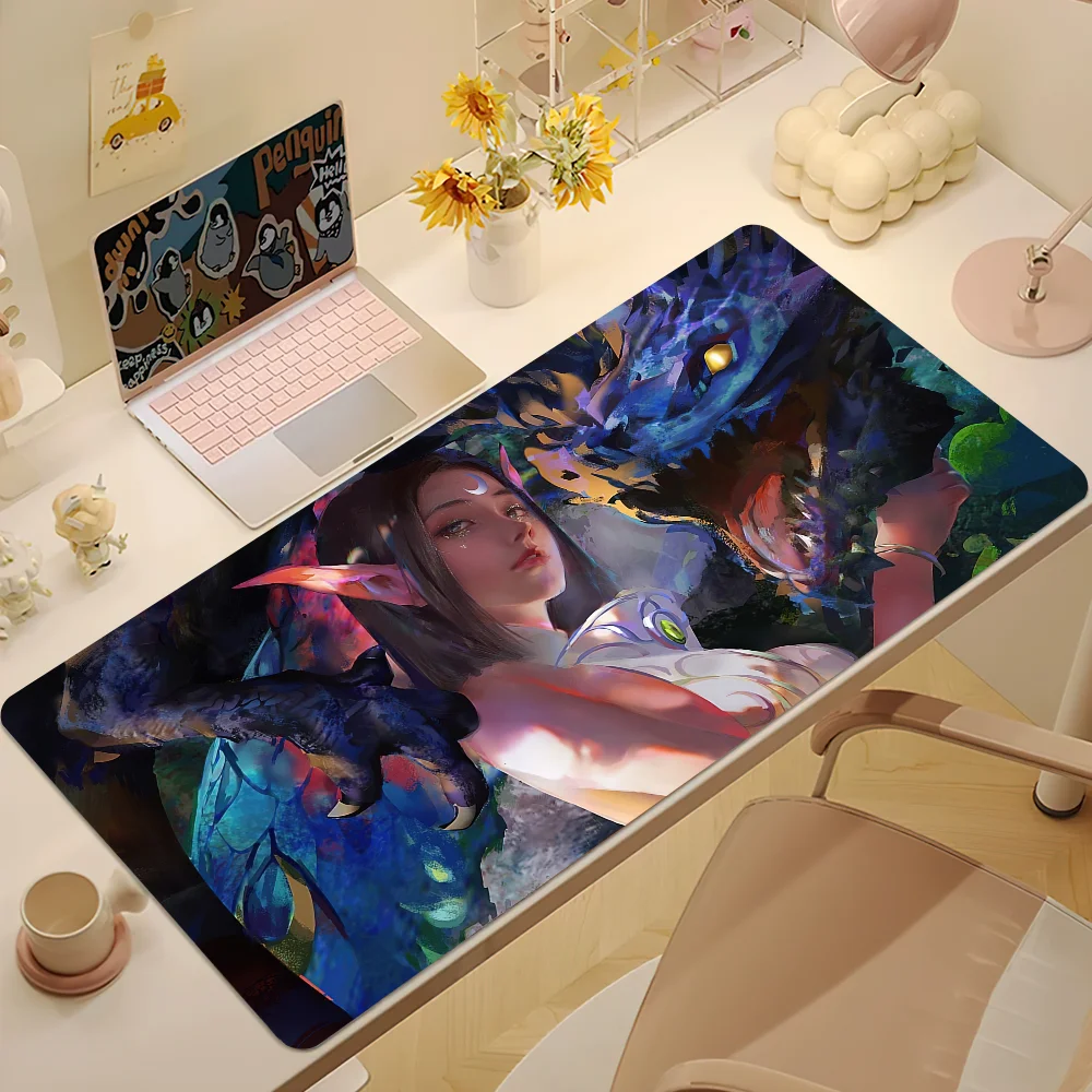 World of Warcraft Midnight Mouse Pad Non-slip Thickened MousePad Large Writing Lockedge Office Student Gaming Cushion