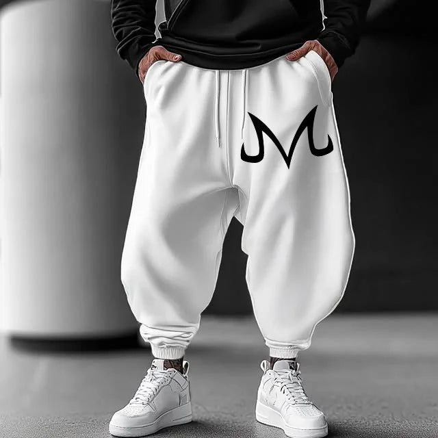2026 Pink Dragon Ball Majin Buu Sweatpants Summer Anime Pants Unisex Loose Fit with Cuffed Ankles Wide Leg Trousers Plus Size
