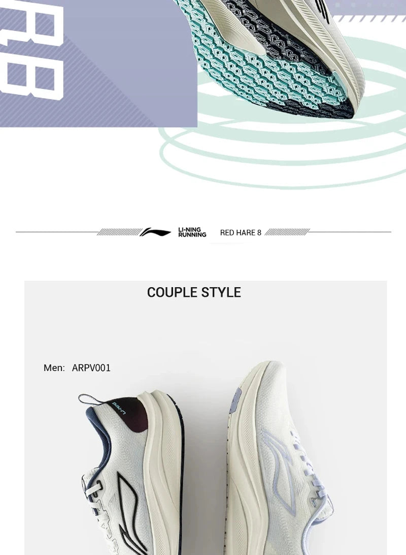 Scarpe da running da gara Li-Ning RED HARE 8 da uomo, LIGHT FOAM ULTRA, riflettenti, ammortizzate e stabili, sneakers leggere LiNing ARPV001