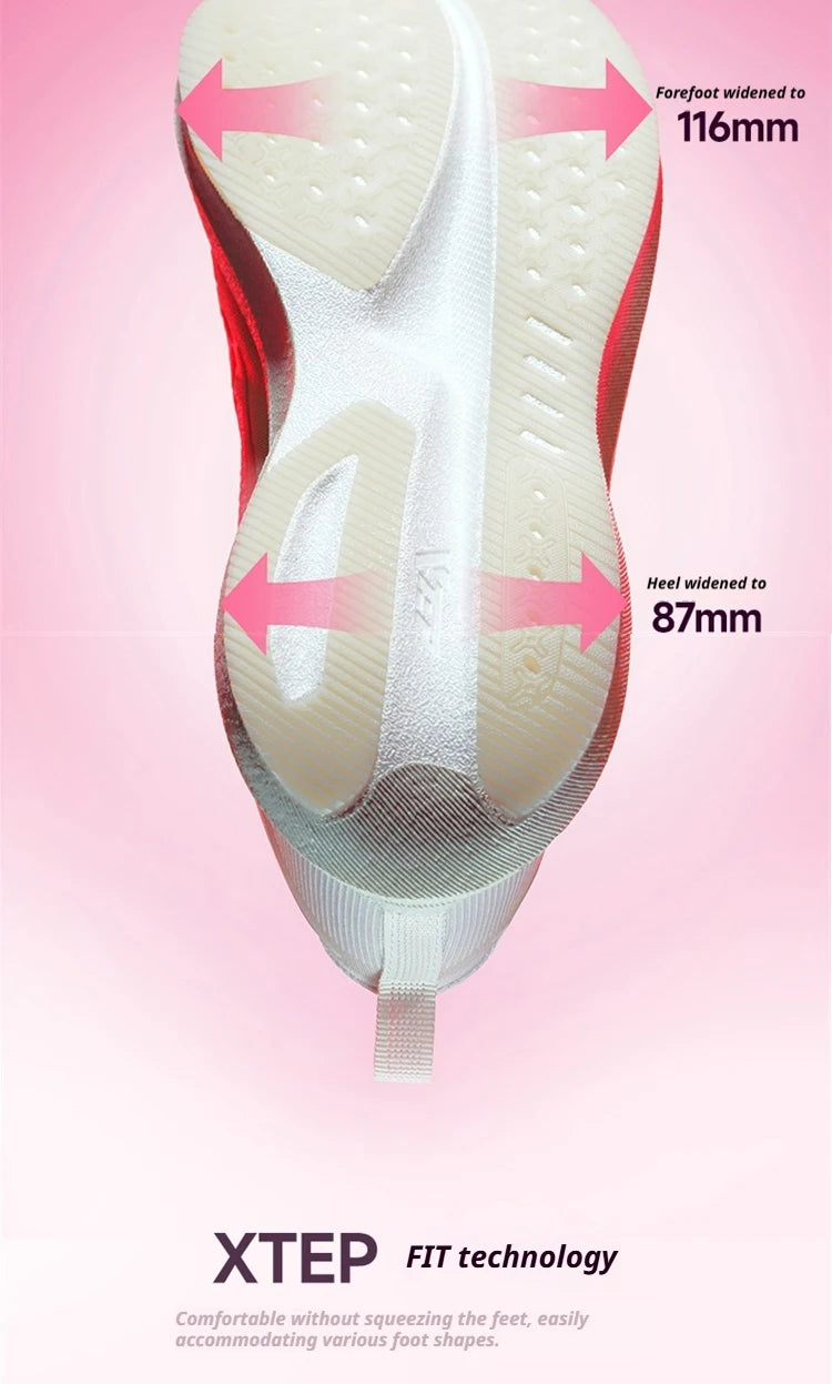 XTEP 2000km PRO Women's Running Sneakers 2026 Spring Cushioned Stability Comfort Lightweight Female Sports shoes 874218110043