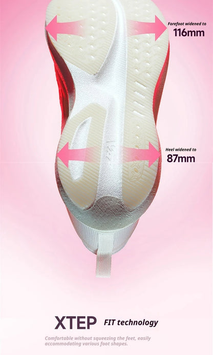 XTEP 2000km PRO Women's Running Sneakers 2026 Spring Cushioned Stability Comfort Lightweight Female Sports shoes 874218110043