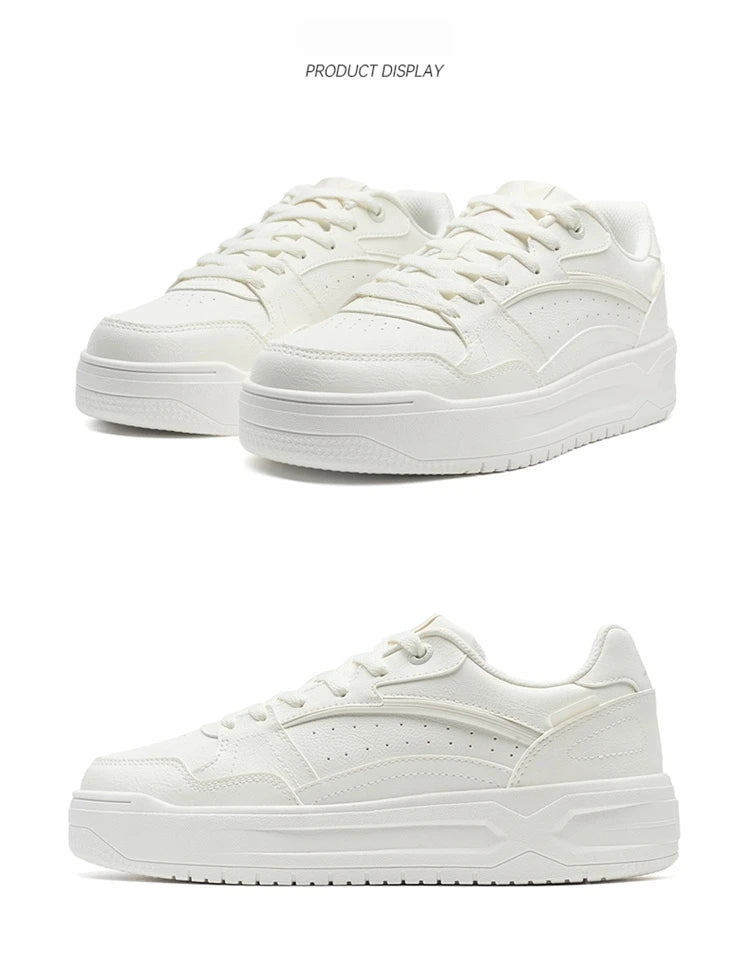 Xtep Skateboardsko 2025 Sommer lette sportssko med tyk sål, lave moderigtige sneakers i streetstyle 875319310016