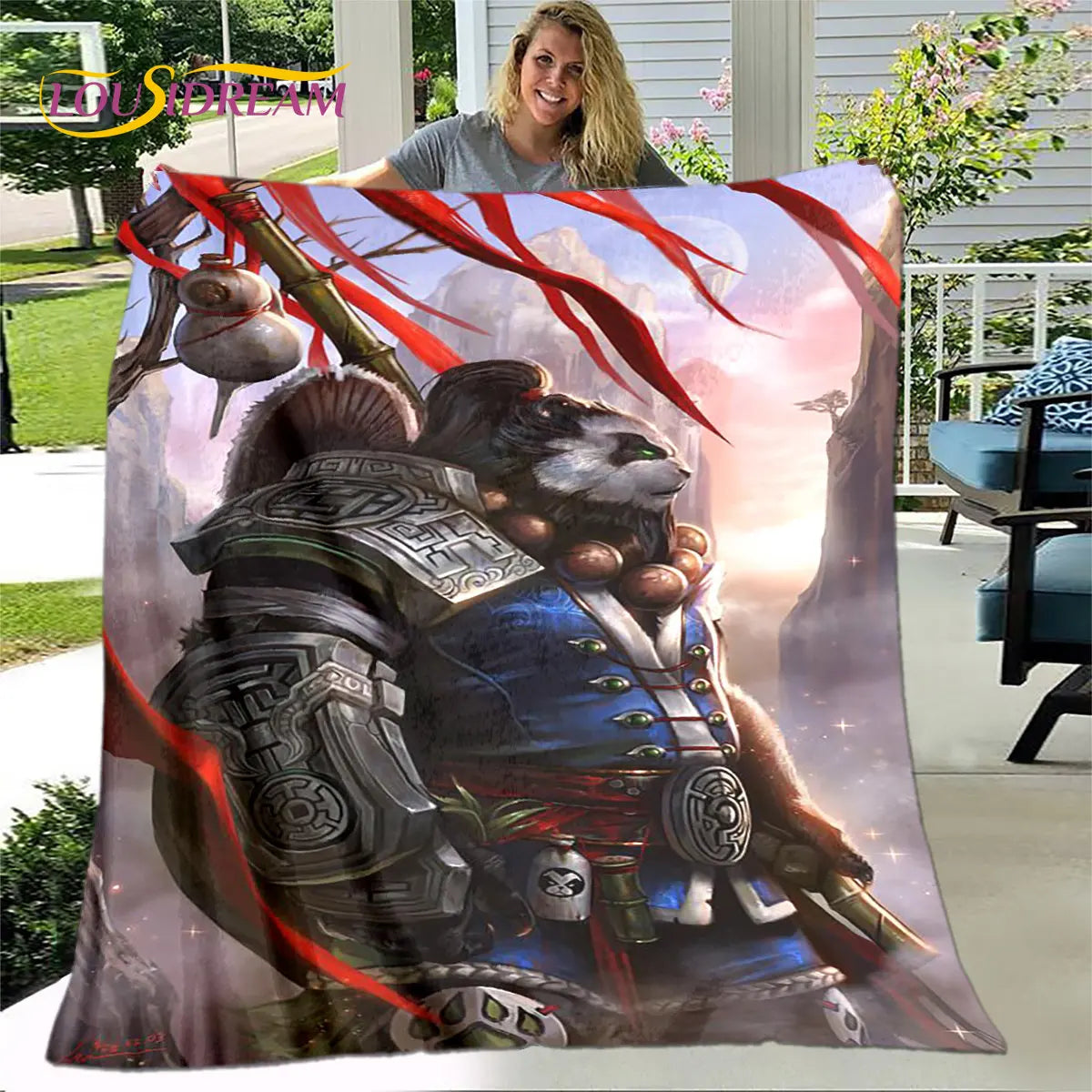 World of Warcraft, WOW Game Gamer Soft Plush Blanket,Flannel Blanket Throw Blanket for Living Room Bedroom Bed Sofa Picnic Cover