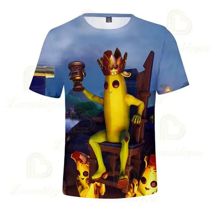 Fortnite Victory Game 3D-T-Shirt für Babys, Harajuku-T-Shirt für Kinder, süße Battle-Royale-Hero-Oberteile für Jungen und Mädchen