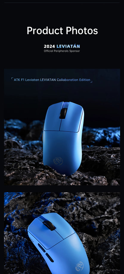 ATK BlazingSky F1 Extreme bezdrátová herní myš PAW3950 Ultra Dual-Mode 8000Hz 35g lehká e-sportovní FPS myš
