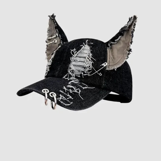 2025  Hip Hop Baseball Cap - Trendy Graffiti Jeans Style Cowboy Hat for Women/Men, Party & Team Unisex Fashion Accessory