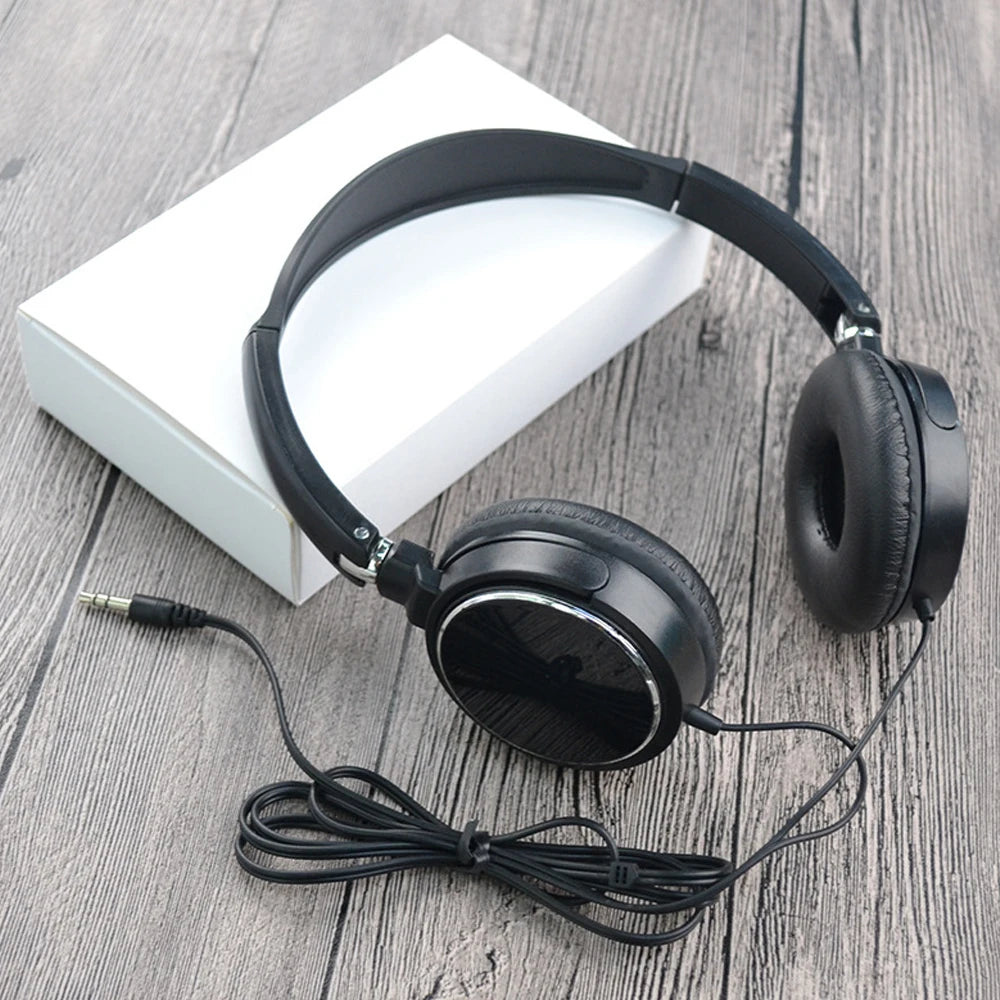 Casque universel sur l'oreille pliable filaire écouteurs HiFi stéréo son Portable casque 3.5mm casque HiFi stéréo son