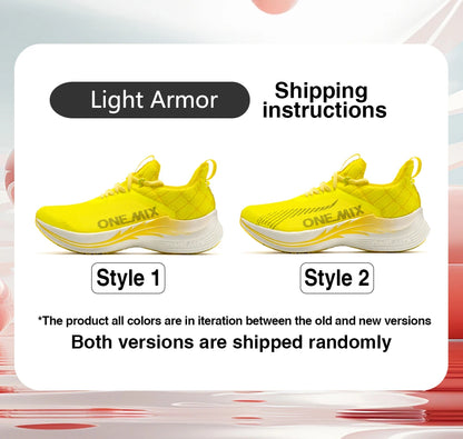 ONEMIX Carbon Fiber Plate Running Shoes Traction Shock Absorption Professional Marathon PB Racing Sports Trainers