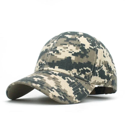 Casquettes de baseball camouflage pour homme, casquette tactique anti-UV, ajustable, style militaire, camouflage, airsoft, chasse, camping, randonnée, pêche