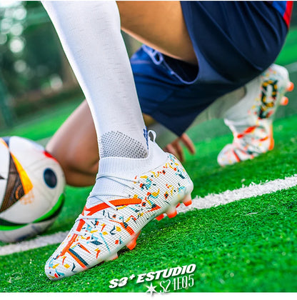 Professionele voetbalschoenen voor heren, ademend mesh, antislip voetbalschoenen, snelle sneakers, modieuze voetbalschoenen voor kunstgras voor heren