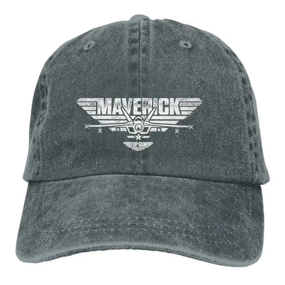Многоцветна шапка с козирка за мъже и жени, каубойска шапка „Top Gun Maverick“ с центрирано лого на „Jet“, бейзболни шапки, персонализирани шапки с козирка за защита