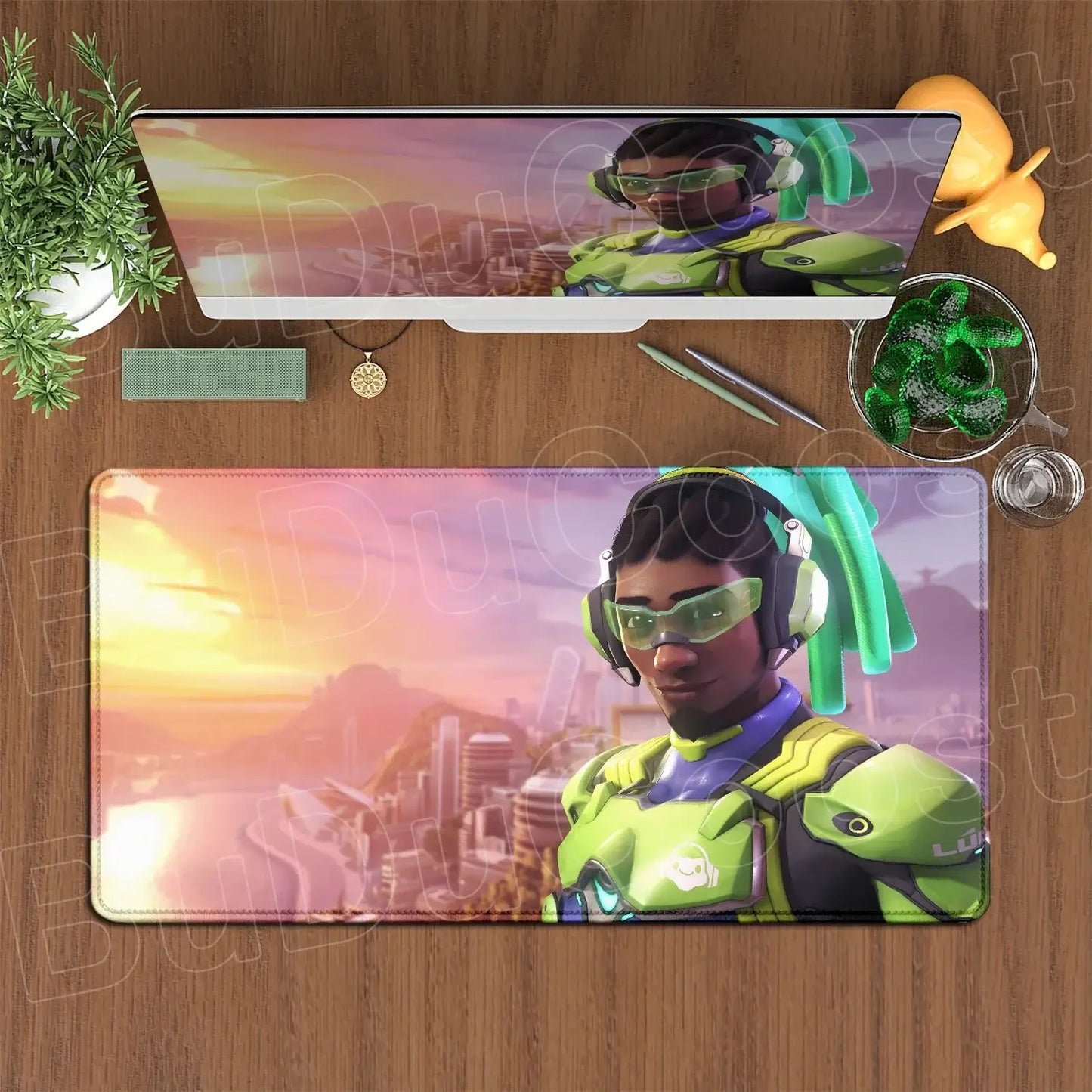 Produit gaming premium Fraquane, équipement gamer, Large XXL DIY Cool Overwatch Mouse Pad Keyboard Table Gaming Accessories Non-Slip Rubber Edge locking spped Laptop Rug desk Mat