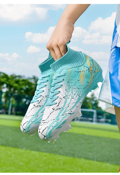 Chaussures de football à crampons FG pour terrain ferme, coupe basse, à lacets, pour hommes, professionnelles, antidérapantes, résistantes à l'usure, pour entraînement sur herbe naturelle
