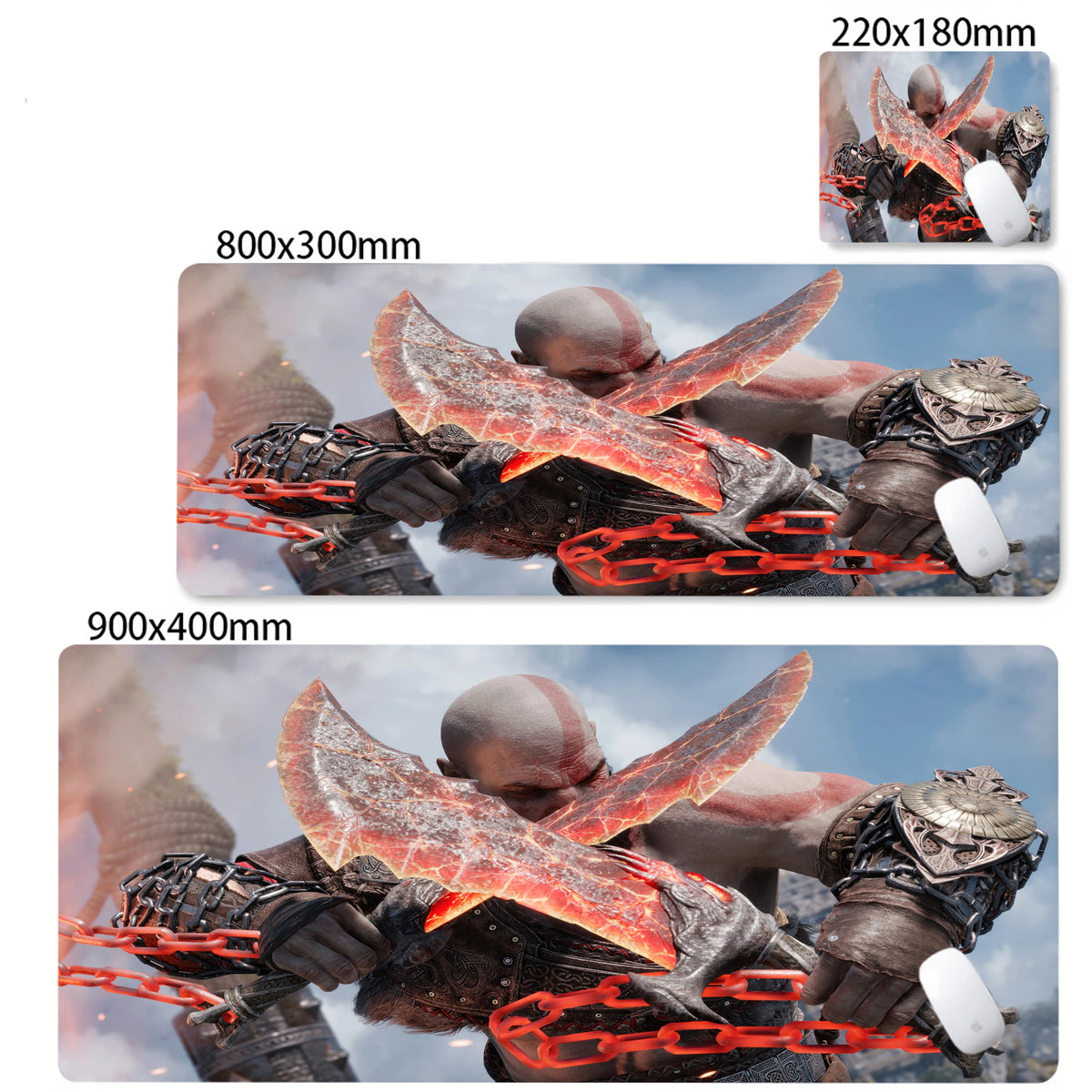 XXL egérpad God of War íróasztali szőnyeg PC-s játék kiegészítők billentyűzet számítógépes egérpad játékosok számára nagy szekrény irodai asztal szőnyeg