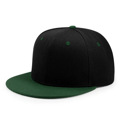 Wholesale 40 Colors Adjustable Flat Peak Snapback Caps Lady Fashion Polyester Plain Baseball Hat Men Hiphop Blank Sport Cap
