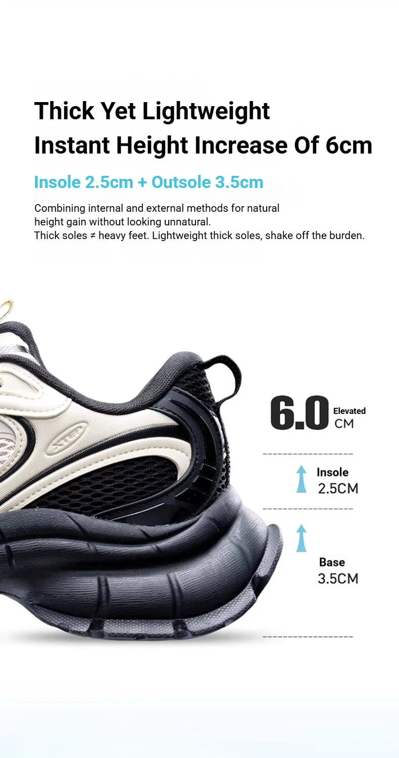 Xtep Basque 3.0 Height-Increasing 2026 For Men Fashion Stable Support Anti-Slip Lightweight Breathable Mesh 874119320038