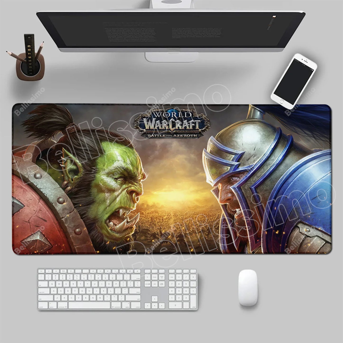 World Of Warcraft 90x40 Large Gaming Mouse Pad Game Desk Play Pad for Csgo Natural Rubber Mat Grande Gamer Xxl Computer Mousepad