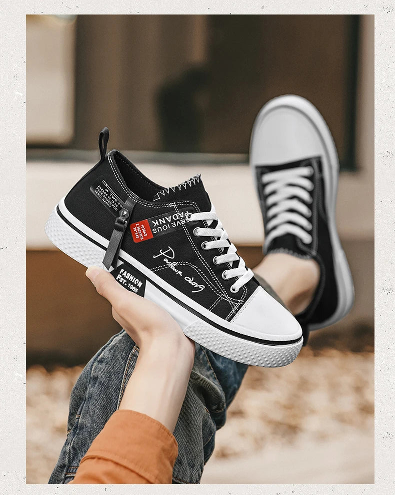 Chaussures de ville décontractées en toile pour hommes, grandes tailles, idéales pour l’été, avec semelle souple et antidérapante, parfaites pour la marche en extérieur, chaussures de sport à la mode pour jeunes, ch
