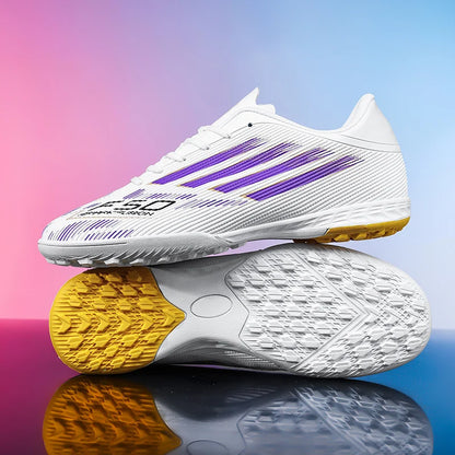 Chaussures de football pour hommes FG/AG pour terrain ferme, légères, à lacets, antidérapantes, professionnelles, pour adultes, pour la compétition en extérieur.