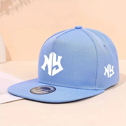 Gorra de béisbol con letras neutras, para primavera y otoño, ajustable, informal, de estilo hip-hop, con visera, ideal para actividades al aire libre y protección solar.