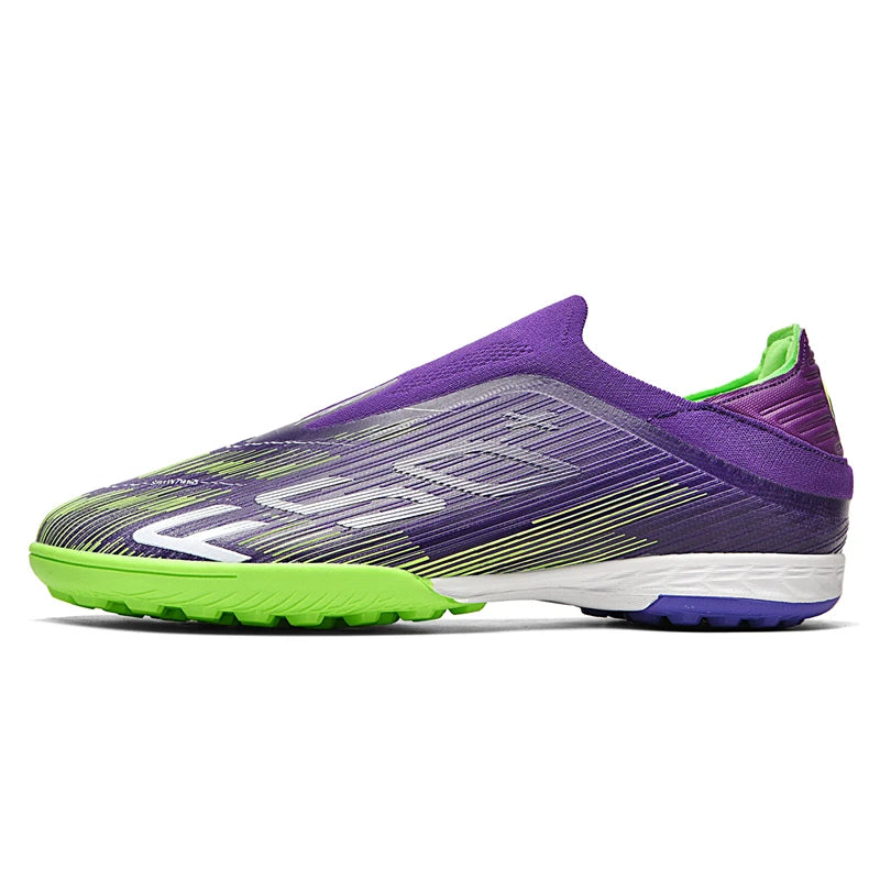 Nouvelles chaussures de football pour hommes, crampons pour terrain gazonné, chaussures de futsal confortables, chaussures de football pour terrain synthétique, chaussures de sport ultralégères, antidérapantes, pour adul