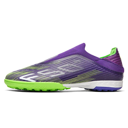 Nouvelles chaussures de football pour hommes, crampons pour terrain gazonné, chaussures de futsal confortables, chaussures de football pour terrain synthétique, chaussures de sport ultralégères, antidérapantes, pour adul