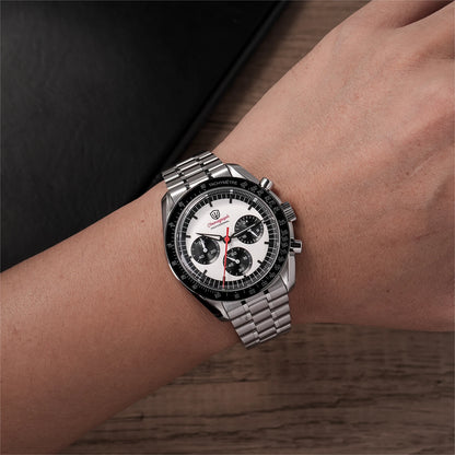 Orologio da uomo Watchdives New Wd1863 al quarzo VK63, cronografo con vetro zaffiro bombato, impermeabile, 39 mm, in acciaio, top brand, orologio business di lusso