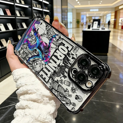 Popular Game FortniteS Plating Phone Case For Samsung S26 S25 S24 S23 S22 S21 S20 FE Note20 Edge Plus Ultra 4G 5G Anti Fall