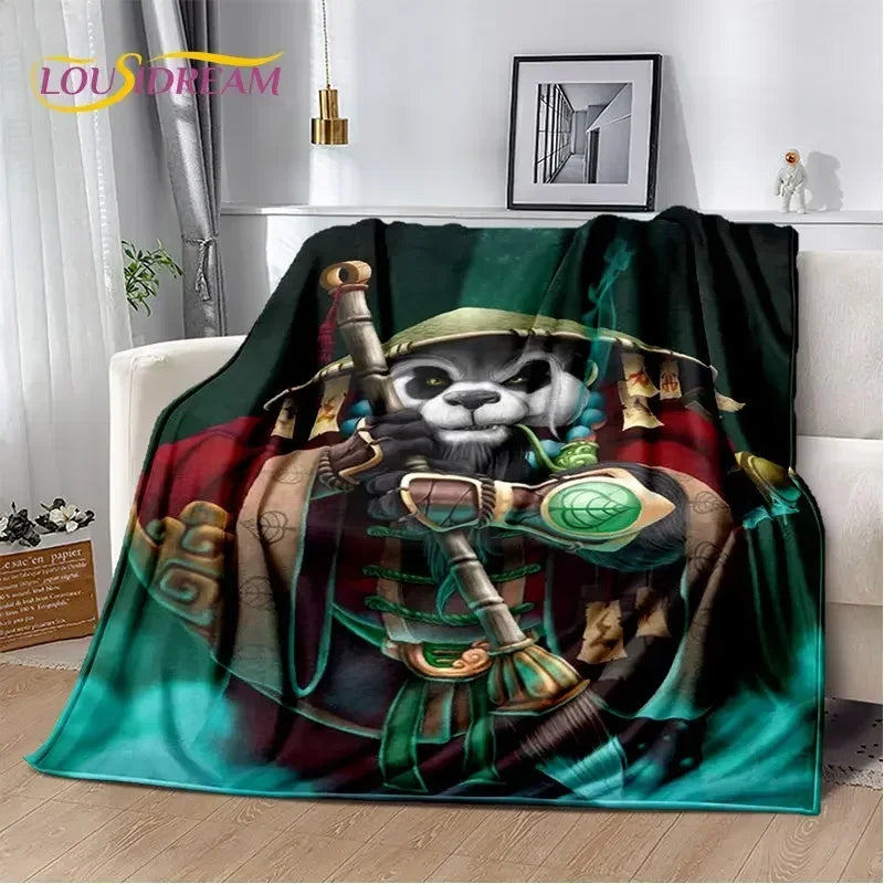 World of Warcraft,WOW ,Game Gamer Soft Plush Blanket,Flannel Blanket Throw Blanket for Living Room Bedroom Bed Sofa Picnic Cover
